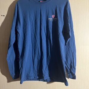 Simply Southern Men's Navy Long Sleeve Tee